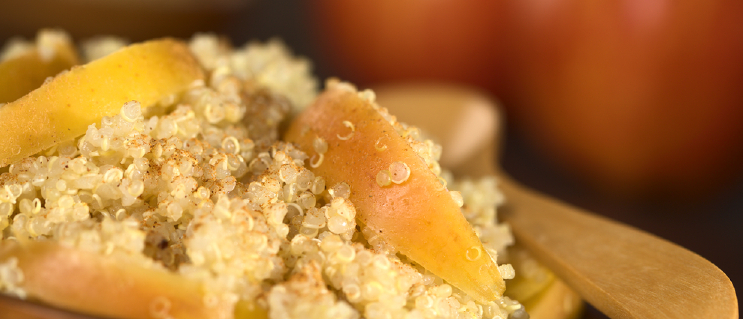 Appel kaneel quinoa ontbijt taartje