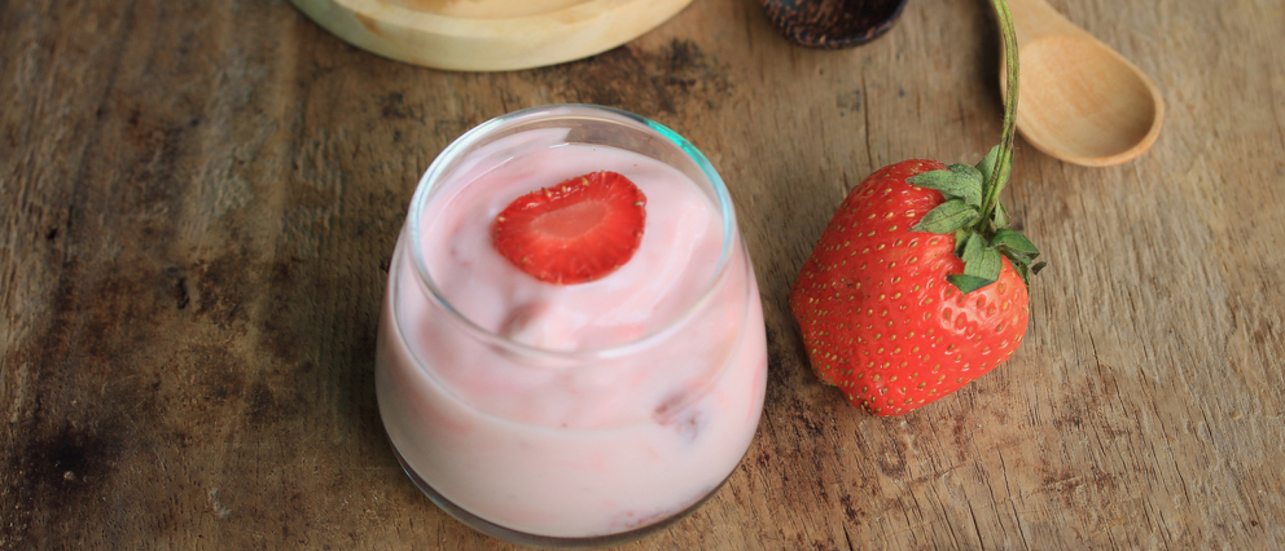 Banaan aardbei smoothie