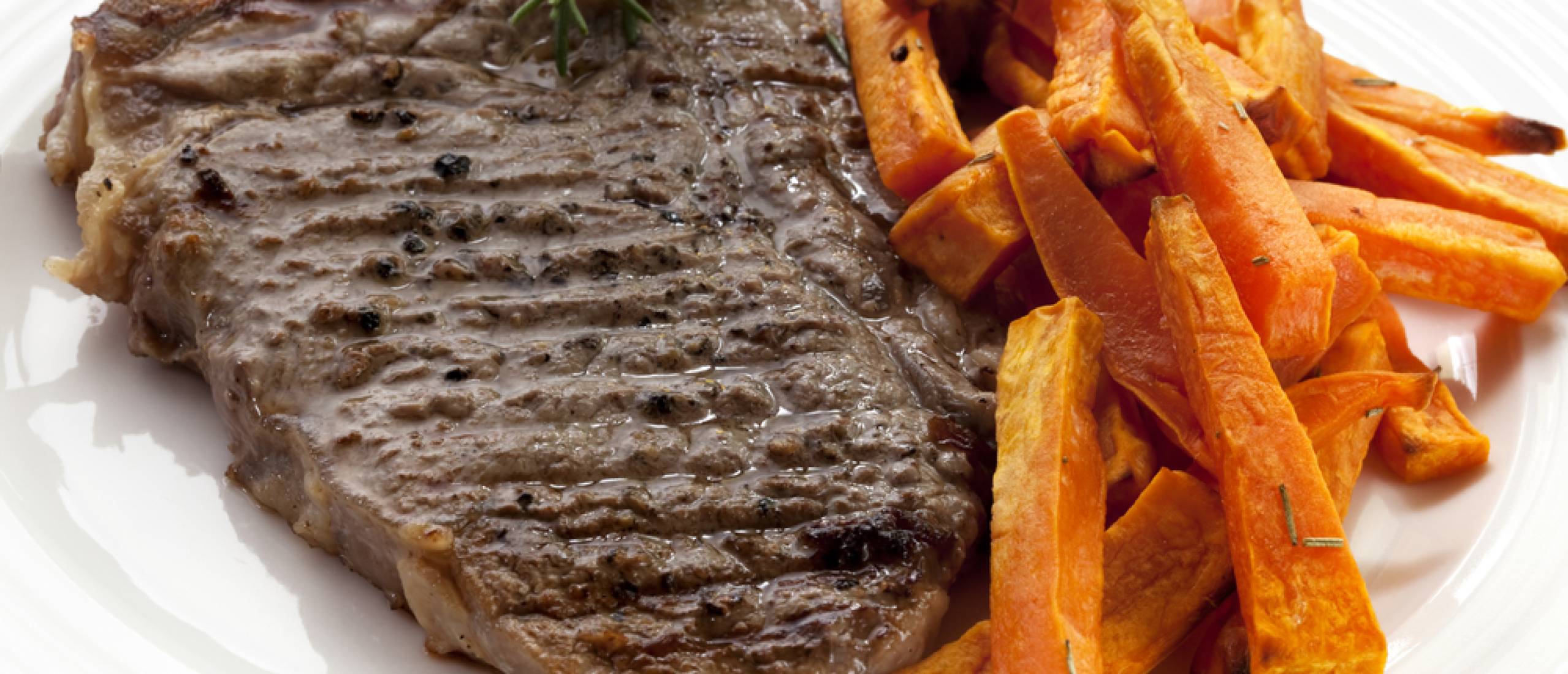 Recept biefstuk met zoete aardappel