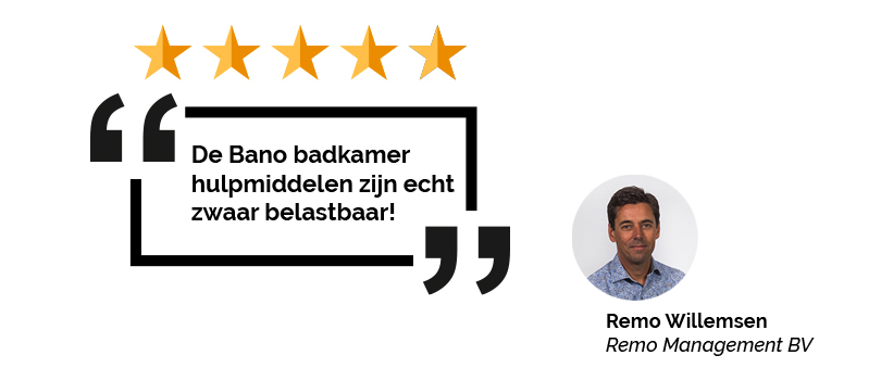 De Bano badkamer hulpmiddelen zijn echt zwaar belastbaar!