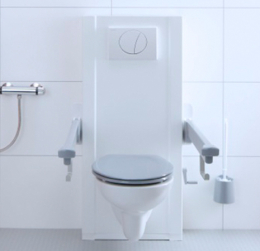 In hoogte verstelbaar toilet
