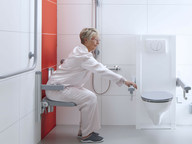 Slim en opklapbaar douchezitje van Bano benelux