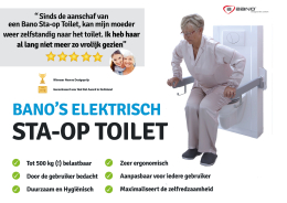 Opstatoilet van Bano Benelux