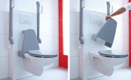 Rugsteun voor zorgtoilet