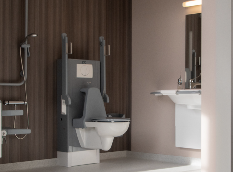 Een voorbeeld van een senioren badkamer