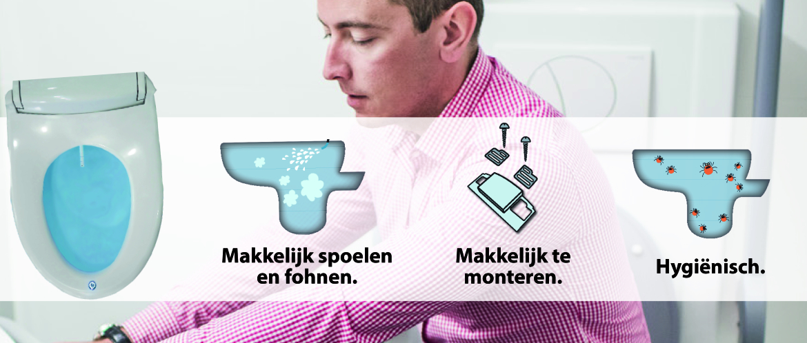Een voorbeeld van een douchetoilet van perfecte kwaliteit