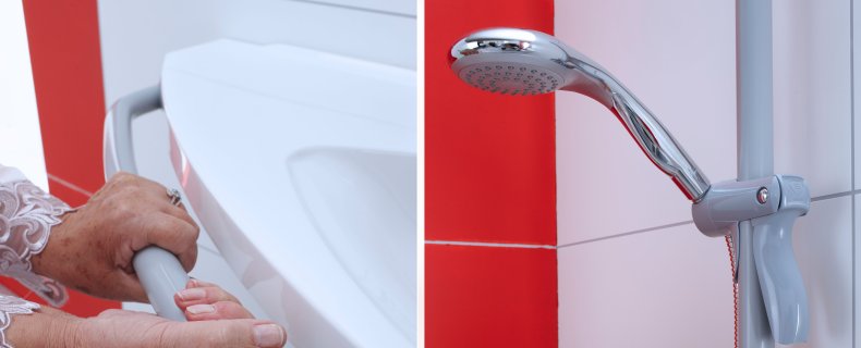 Aanpassingen in de douche maken het leven een stuk makkelijker