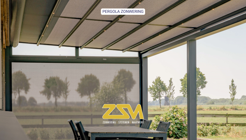 Gratis brochure met informatie over aluminium pergola van ZSM Zonwering