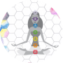hexagram rondje meditatie chakra kleurpotlood