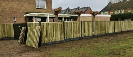 Verschil houten schutting en hout beton schutting