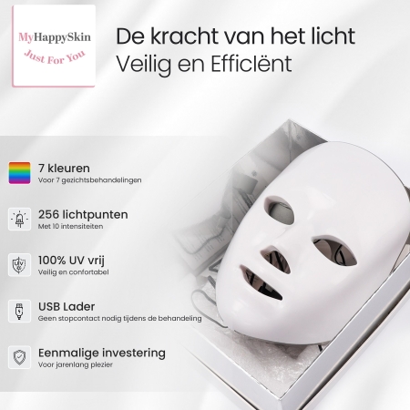 LED gezichtsmasker biedt 7 types gezichtsbehandelingen aan