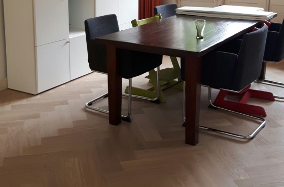 Eiken visgraatvloer Eiken visgraatvloer