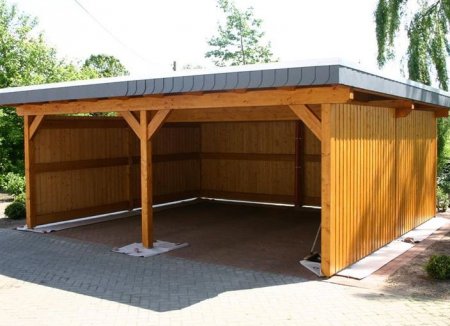 Bouwtekening overkapping Illustratie van een bouwtekening overkapping