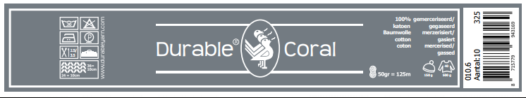 Durable Coral Label Durable Coral Label