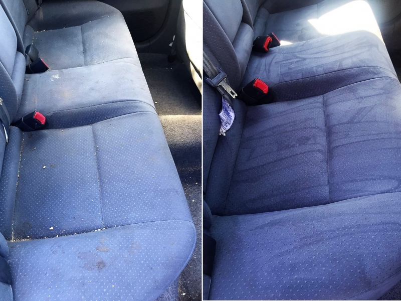 Auto shamponeren Auto interieur reinigen