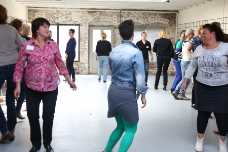 Teamtraining DramaOnline Leerkrachten tijdens training drama