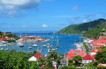 Zeilvakantie st Barths haven van st barths