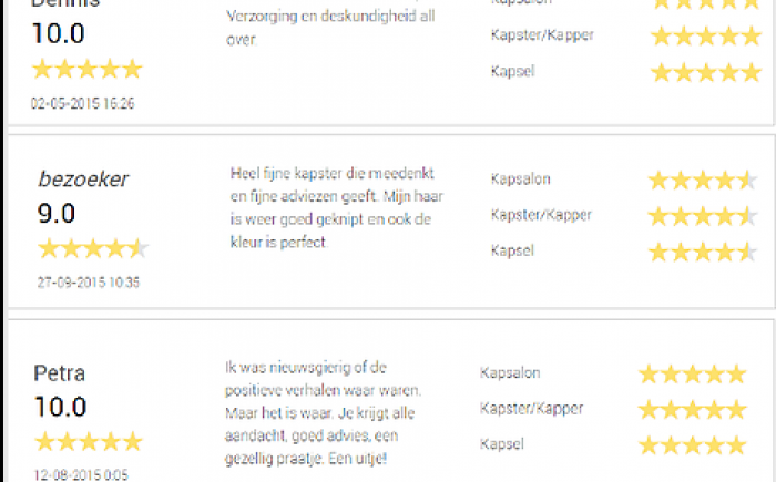 Reviews kappersplatform BarberBooking