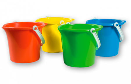 2 liter speelgoed emmer met schenktuit 2 liter speelgoed emmer met schenktuit