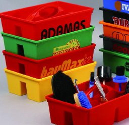 Diverse kleuren gereedschapsbakken Diverse kleuren gereedschapsbakken