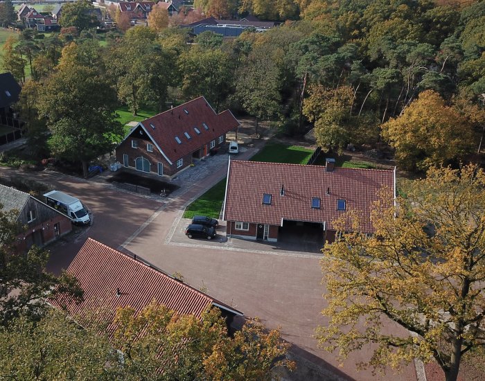 Knooperf de Veldboer te Langeveen luchtfoto