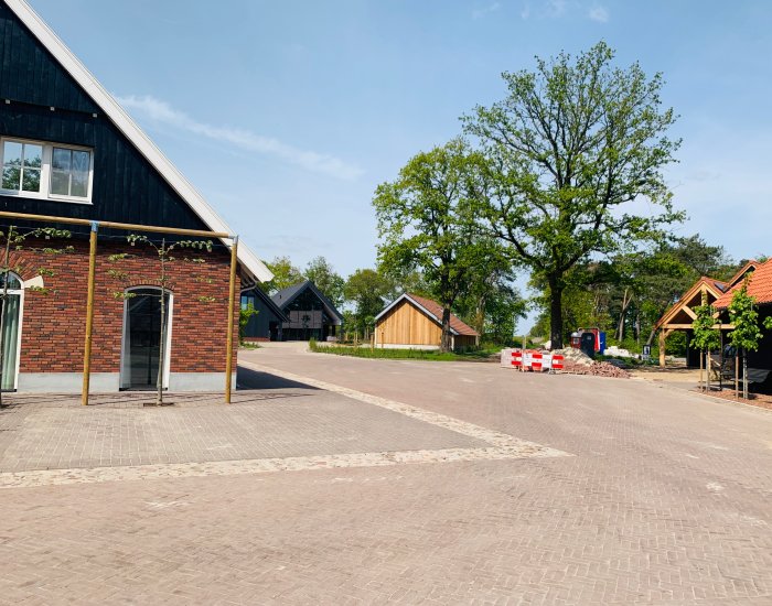 Knooperf de Veldboer te Langeveen luchtfoto