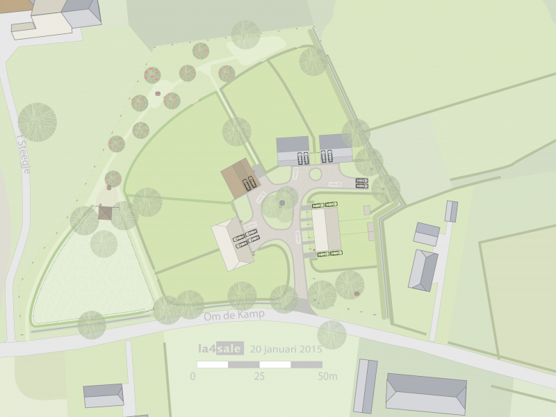 Parkeren Erve Wink Om de Kamp 22 te Ansen - een ontwikkeling van ErfGoed