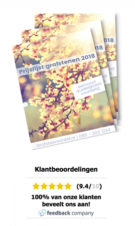 Prijslijst grafstenen 2018 Prijslijst grafsteen 2018