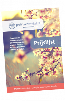 Grafsteen prijzen Kruiningen Grafstenen prijslijst begraafplaats Kruiningen