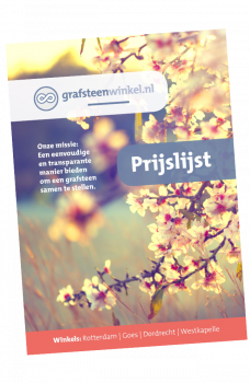 Grafsteen prijzen Tholen Prijzen grafsteen Tholen