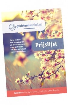 Grafsteen prijzen Nisse Grafstenen prijslijst begraafplaats Nisse