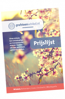 Prijs grafsteen Oosterhout Prijs grafsteen Oosterhout