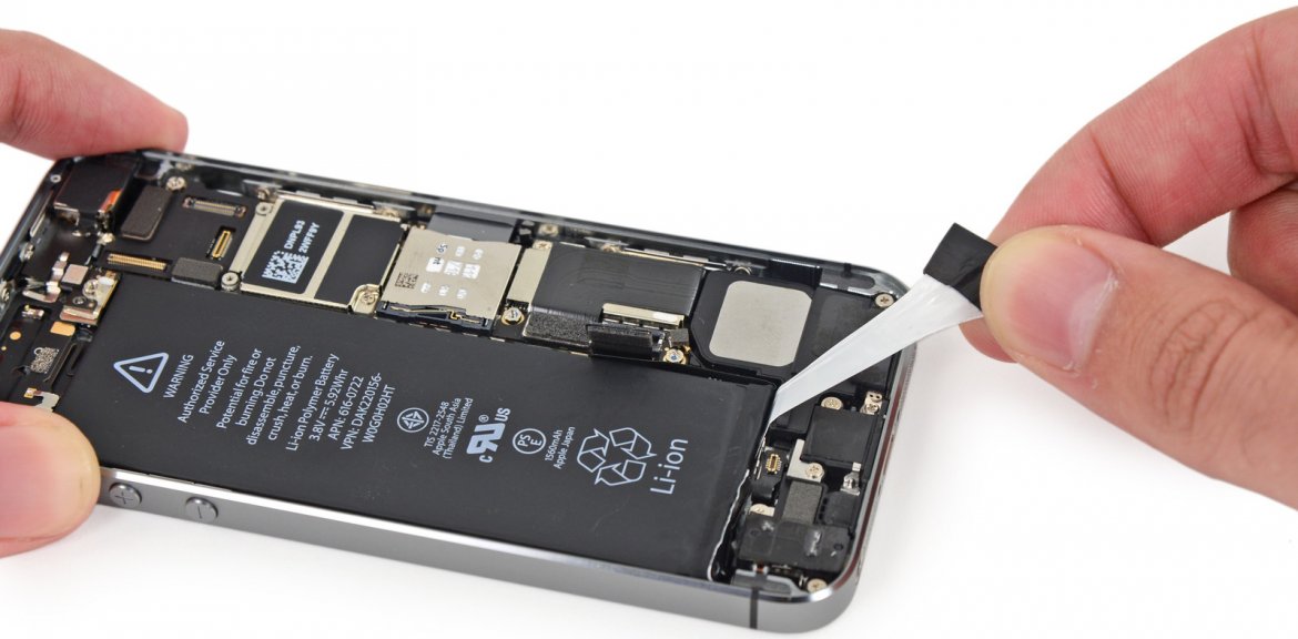 Aan de overkant slaap lus iPhone 5S batterij vervangen € 39,- Origineel & direct klaar Eindhoven