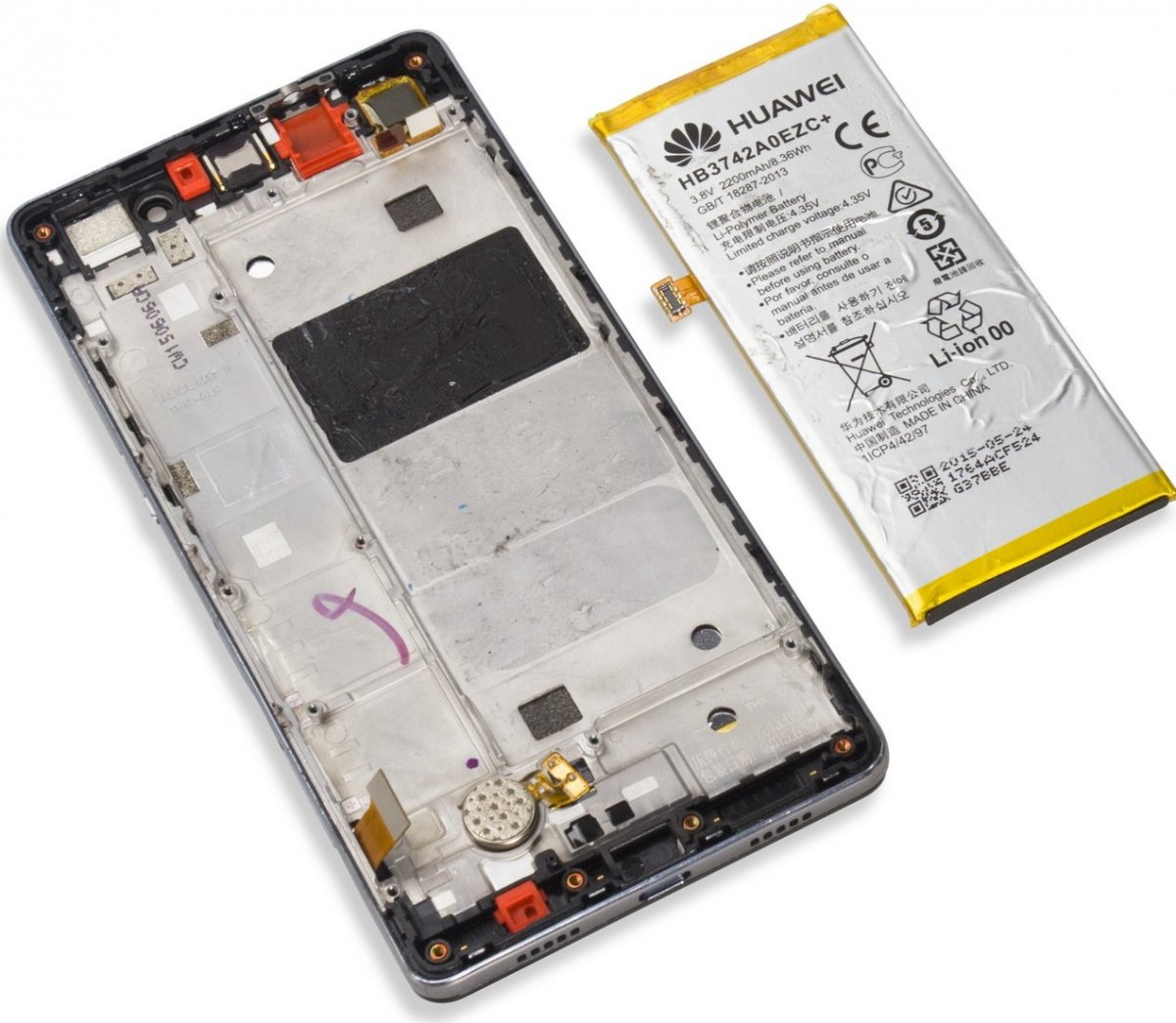 Huawei P8 Lite batterij vervangen Huawei P8 Lite batterij vervangen