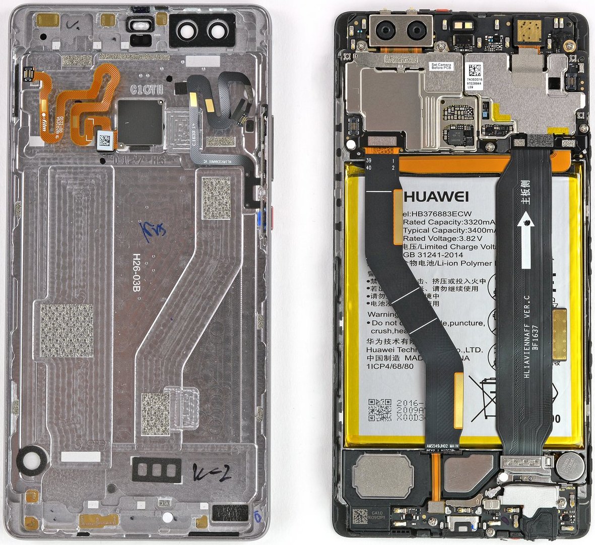 Huawei P9 Plus scherm Huawei P9 Plus scherm