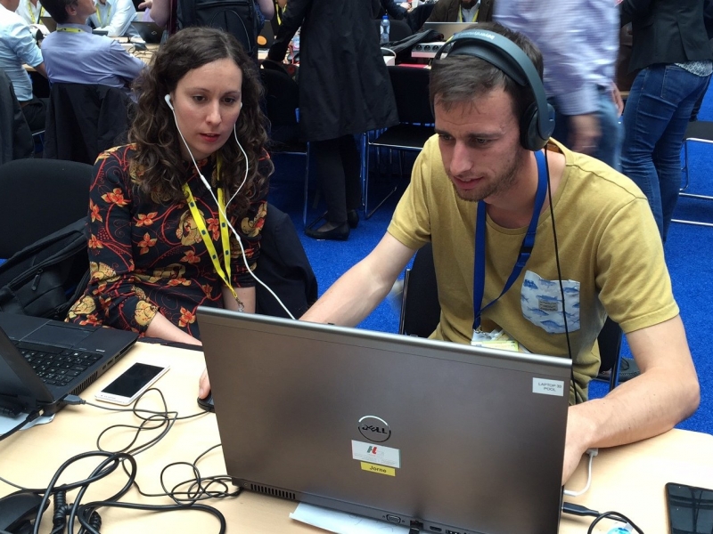 Video editing at European Summit in Brussels