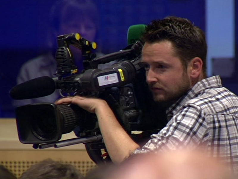 Camera crew in Brussels