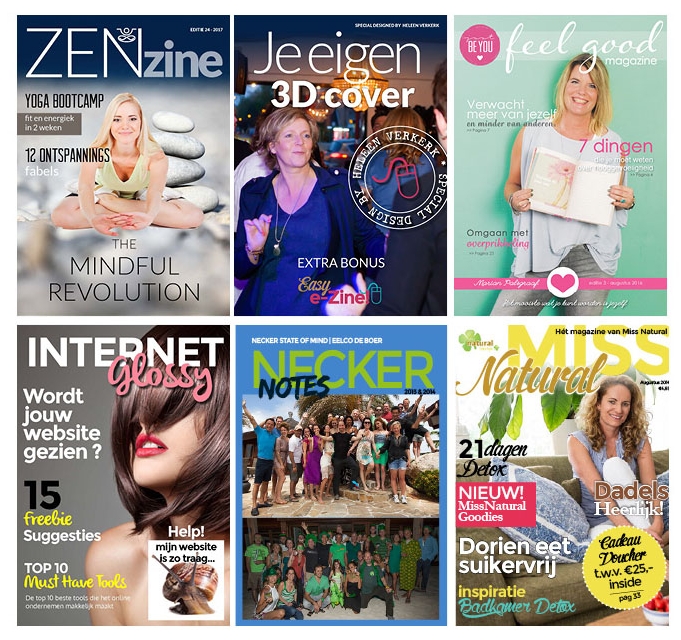voorbeelden magazine covers
