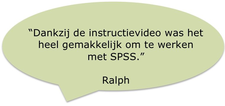 Aanbeveling van Ralph over de Cursus SPSS