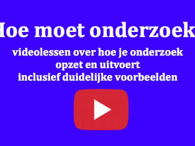 Hulp bij onderzoeksmethodologie Alles voor je onderzoek
