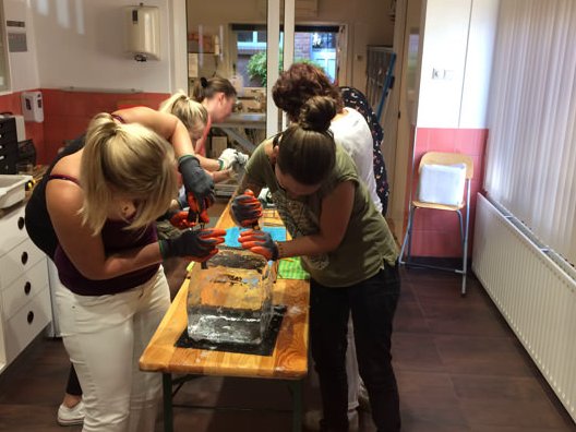 teambuiling icecarving ijssculpturen op locatie