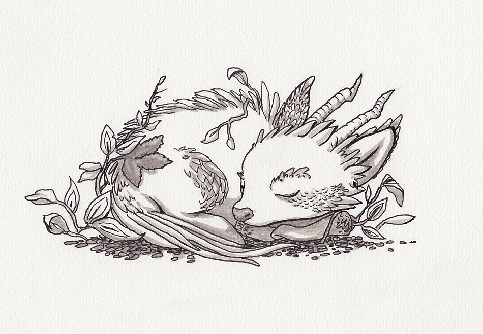 dream dragon illustration