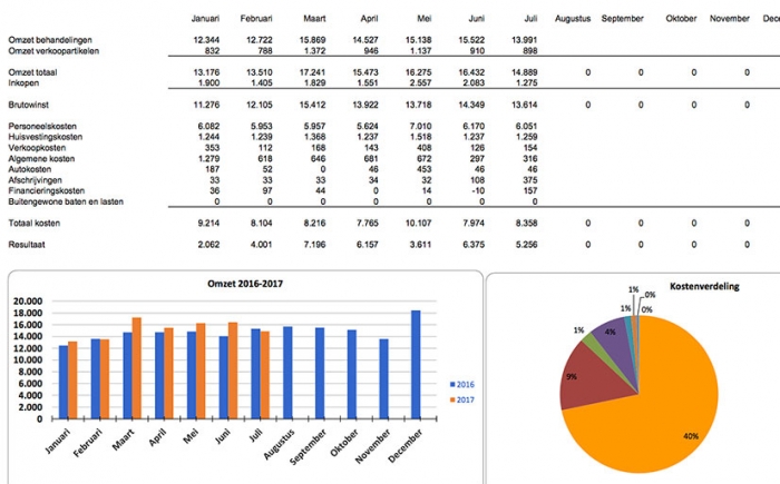 Inzicht uitgaven en inkomsten: boekhouding kappers Inzicht uitgaven en inkomsten: boekhouding kappers