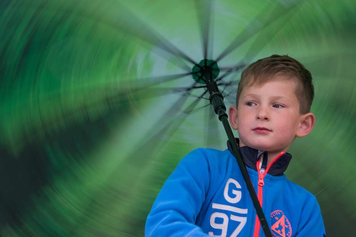 Kinderfotografie creatief Creatief met beweging portretfotografie