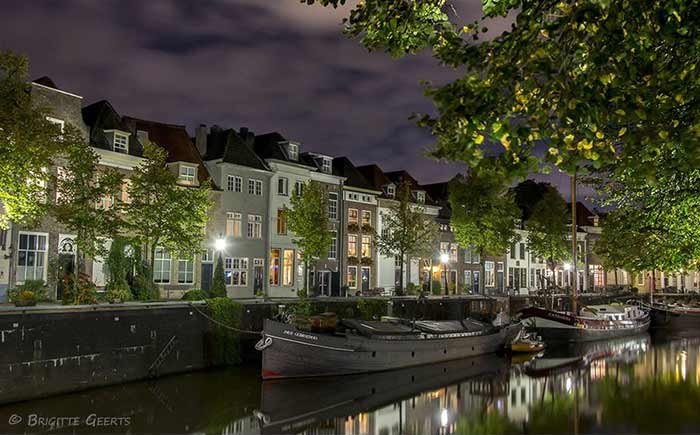 Workshop Nachtfotografie oude panden Den Bosch gracht boten Workshop Avondfotografie oude panden Den Bosch gracht boten