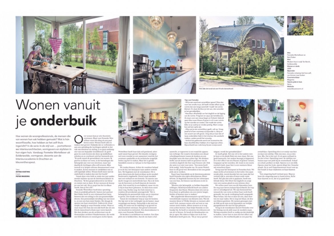 Interview in Dagblad van het Noorden gevoelskant van wonen