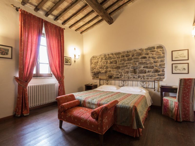 Kleurrijke kamers op landgoed Assisi