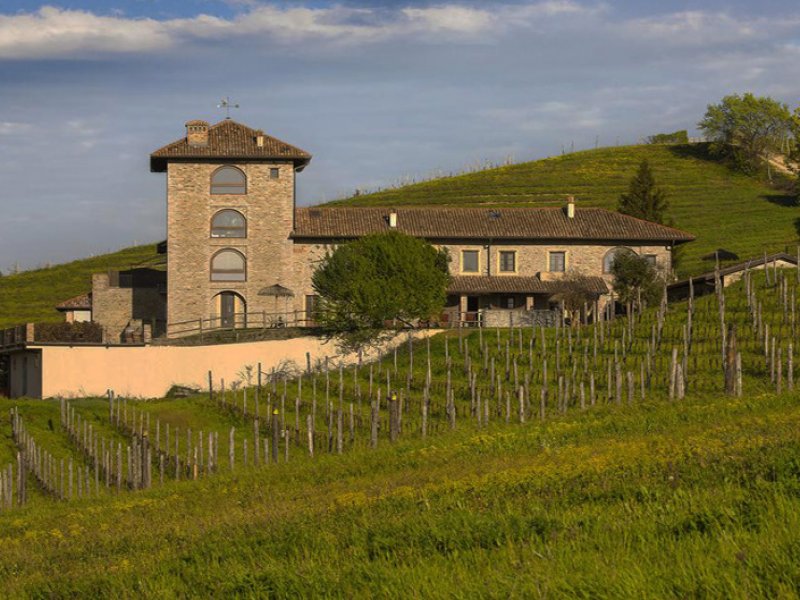 moderne kamers op wijnlandgoed Piemonte