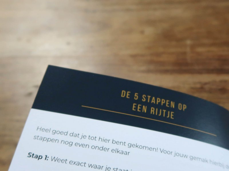 LSOB fundamentals - 5 stappen op een rijtje De 5 stappen onder elkaar benoemd