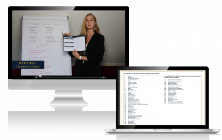 Action Planner Lifestyle Of Business Jeanet presentatie Jeanet Wolf Mockup computer en laptop